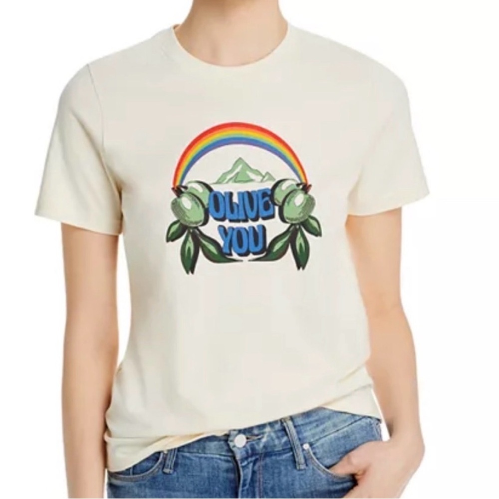 Tory Burch Olive You 100% cotton Tee